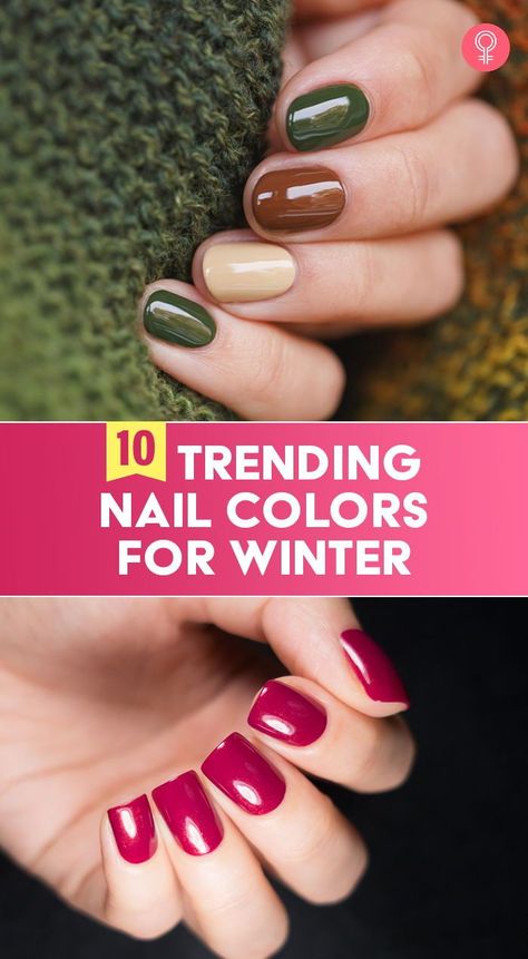 Trending Nail Color, Jewel Tone Nails, Nail Colors For Winter, Nail Color Designs, Trending Nail Colors, Sns Colors, Holiday Nail Colors, Nail Polish Colors Winter, Christmas Nail Polish