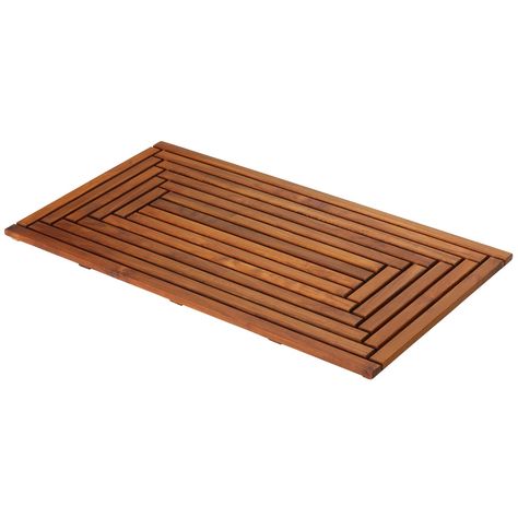 Spa Door, Wood Shower Mat, Teak Shower Mat, Non Slip Shower Mat, Shower Spa, Interiors Inspiration, Bathroom Rugs Bath Mats, Bamboo Flooring, Shower Mat