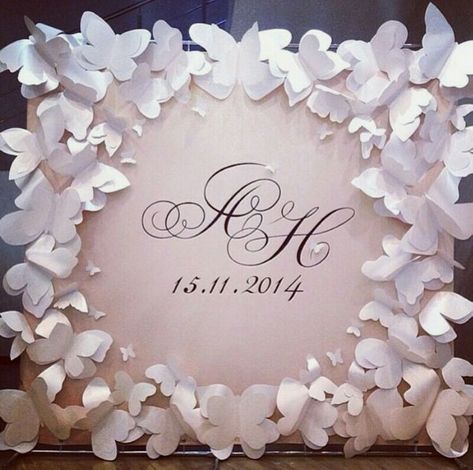 Butterfly Wedding Theme, Diy Wedding Backdrop, Butterfly Party, Butterfly Wedding, Paper Flower Backdrop, Butterfly Theme, Diy Backdrop, Paper Flowers Diy, Flower Backdrop