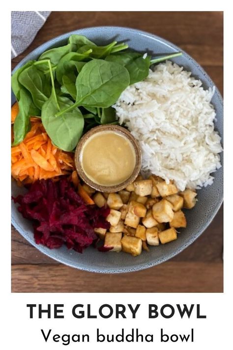 Glory Bowl Recipe, Glory Bowl Dressing, Buddah Bowl Dressings, Buddha Bowl Ideas, Buddha Bowl Dressing, Budah Bowl Recipe Healthy, Glory Bowl, Tempeh Buddha Bowl, Clean Salads