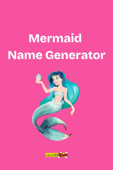 mermaid name generator Mermaid Names Ideas, Mermaid Name Generator, Mythical Names, Siren Names, Ocean Names, Mystical Names, Mermaid Names, Fantasy Names, Creative Names