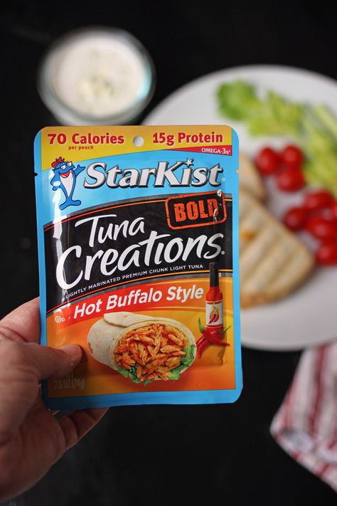 Buffalo Tuna Recipe, Tuna Creations Recipes, Tuna Packet Recipes, Starkist Tuna Creations Recipes, Buffalo Tuna, Tuna Packets, Tuna Lunch, Starkist Tuna, Tuna Melt Sandwich