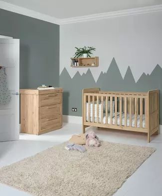 Oak Nursery, Pale Oak, Nursery Furniture Collections, Bed Dresser, Baby Furniture Sets, Cosy Spaces, Nursery Furniture Sets, Nursery Set