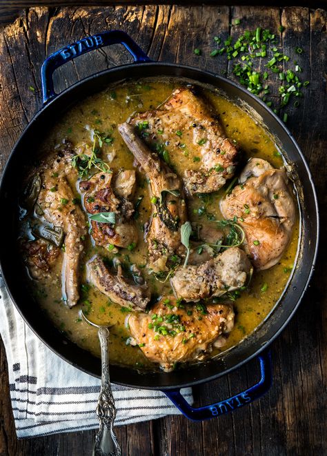 Rabbit in Mustard Sauce – WILD GREENS & SARDINES French Rabbit Recipe, Rabbit Recipe, Rabbit Stew, Rabbit Dishes, Gumbo Recipe, Wild Game Recipes, Bacon Jam, Mustard Sauce, Rabbit Food