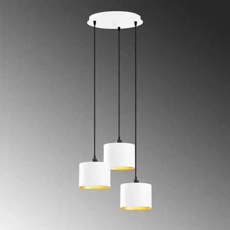 Bless international Kayne 3 - Light Drum Pendant - Wayfair Canada Scandinavian Chandelier, Iron Body, Drum Pendant, Cluster Pendant, Geometric Pendant, High Ceiling, Lighting Fixtures, Sleek Design, Transformers