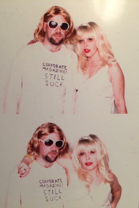 Kurt and Courtney love costume Kurt Contain And Courtney Love, Kurt Contain And Courtney Love Costume, Kurt And Courtney Costume, Courtney Love Costume, Holes Costume, Love Costume, Kurt And Courtney, Cleaning Gadgets, Courtney Love