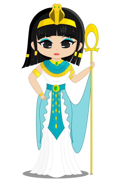 "Egyptian Queen Cleopatra" You can Download this Vector illustration in EPS Format from Freepik 👍😄 Cleopatra Cartoon, Queen Cleopatra, Egyptian Queen, Cartoon Characters, Premium Vector, Egypt, Graphic Resources, Vector Illustration, Queen