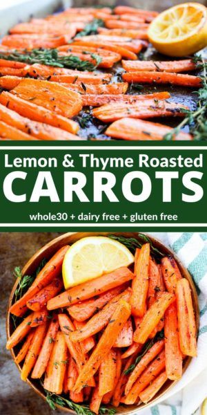 Roasting Carrots, 2023 Meals, Thyme Recipes, Lemon Thyme, Desserts Vegan, Carrot Recipes, Veggie Side Dishes, Roasted Carrots, Healthy Side Dishes