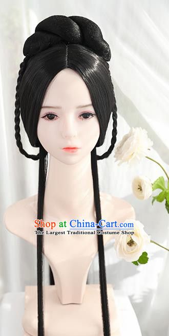 Chinese Dynasty Hairstyle, Chinese Female Hairstyle, Ming Dynasty Hairstyle, Traditional Japanese Hairstyle, Traditional Chinese Hair, Chinese Traditional Hairstyles, Female Swordsman, Chinese Hairstyles, Chinese Cosplay