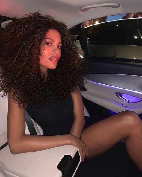 Tina Kunakey, Club Attire, Afro Hair, Dream Hair, Curly Girl, Afro Hairstyles, Curly Hair Styles Naturally, Hair Goals, Hair Inspo