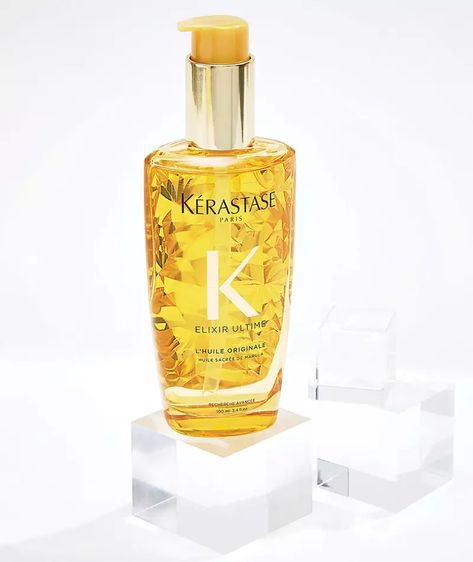 Hair Serums_0020_2a Kérastase Elixir Ultime Oil Serum Kerastase Elixir Ultime Oil, Kerastase Hair Serum, Kerastase Hair Oil, Haircare Wishlist, Hair Oil Products, Best Hair Serums, Kerastase Serum, Best Hair Oils, Keratin Oil