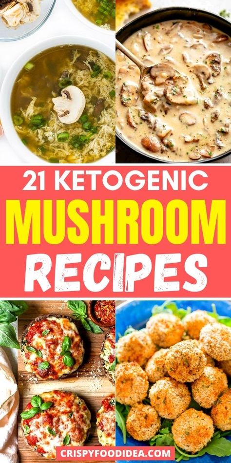 Keto Mushroom Recipes, Keto Mushrooms, Keto Diet Breakfast, Diet Breakfast Recipes, Keto Diet Food List, Low Carb Breakfast Recipes, Fat Foods, Best Keto Diet, Keto Meal Prep