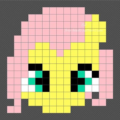 Mlp Pixel Art, Grille Pixel Art, Image Pixel Art, Easy Pixel Art, Art Perle, Pony Bead Patterns, Pixel Drawing, Pixel Crochet, Pixel Art Grid