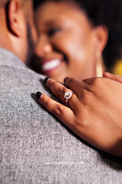 African American couple Engagement Party Photo Ideas, White Engagement Photos, Couples Engagement Party, White Engagement Ring, Engagement Photos Ideas, African American Couples, Atlanta Wedding Venues, American Couple, Atlanta Wedding Photography