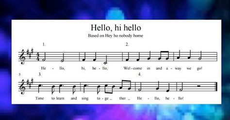 MLT, easy as Do Re Mi: A Music Learning Theory classroom: Hello, hi Hello: a hello song based on Hey, Ho, Nobody Home! Music Learning Theory, Hello Song, Music Class Activities, Learn Music Theory, Kindergarten Music, Classroom Songs, Elementary Music Lessons, Elementary Music Education, Music Classes