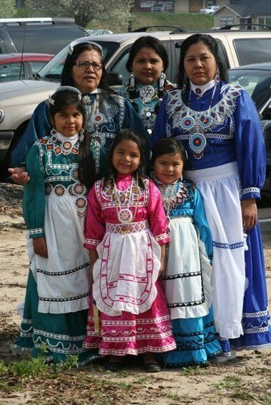 Choctaw - some of my peeps - so relieved to find out where my nose & hair came from :) Navajo Dress, Jingle Dress Dancer, Camp Dress, University Of Southern Mississippi, Choctaw Nation, Jingle Dress, Southern Mississippi, Turquoise Necklaces, Turquoise Bracelets