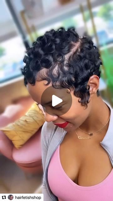 Pixie Care Company on Instagram: "This style by @hairfetishshop is stunning! 😍😍😍 #shorthair #shorthairstyles #shorthairinspo #shorthairgoals #shorthairdontcare #pixie #pixiecut #pixiehaircut #pixiecareco #blackhairstyles #fallhairtrends #fingerwaves" Styled Permed Hair, Fingerwave Curls Black Women, Short Pixie Pincurls, Betty Boop Fingerwaves, Finger Wave Curls Short Hair, Short Hairstyle On Black Women, Pixie Cut Finger Waves, Blonde Fingerwaves Black Women, Short Pixie Hairstyles For Black Women