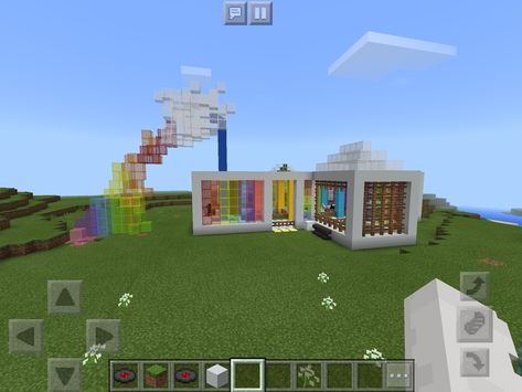 minecraft rainbow horse stable. Minecraft Desert Horse Stable, Horse Arena Minecraft, Minecraft Horse Names, Rainbow Sheep Farm Minecraft, Minecraft Horse Jumps, Swem Minecraft Horse Mod, Rainbow Beach, Horse Stables, Minecraft Creations