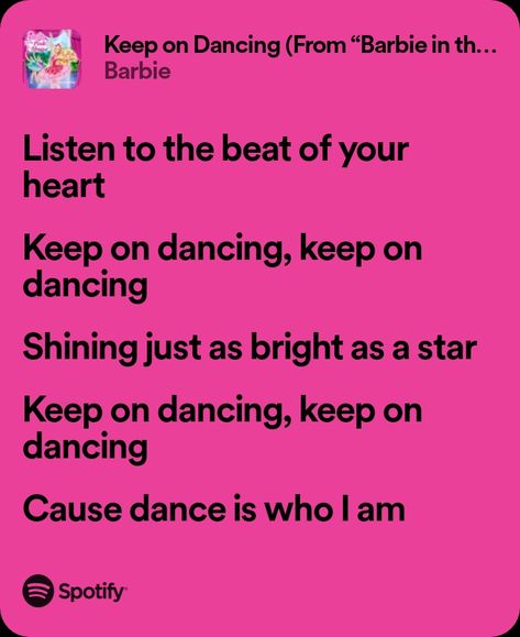 Barbie Song, Pink Shoes, Keep On, Spotify Song, The Pink, Dancing, Songs, Pink