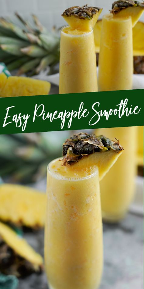 Smoothly Recipes Healthy, Healthy Soomthies, Pineapple Juice Smoothie, Peach Smoothie Recipes Healthy, Pineapple Yogurt Smoothie, Healthy Smooties, Pineapple Smoothie Healthy, Pineapple Yogurt, Frozen Fruit Smoothie Recipes