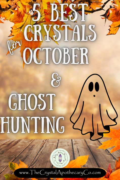 5 Best Crystals for October and Ghost Hunting! Crystals For October, Crystals For Ghost Hunting, Best Crystals, All Souls Day, Clear Negative Energy, Witchy Stuff, Ghost Hunting, Witchy Woman, Evil Spirits