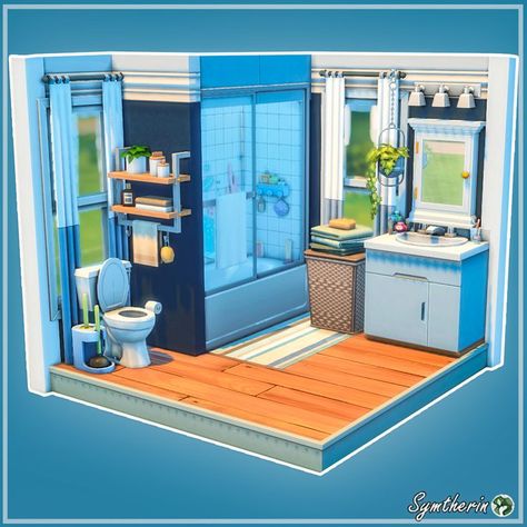 Room Inspo Sims 4, Sims 4 Cute Bathroom, Sims 4 Base Game Nursery, Sims4 Bathroom Ideas, Sims 4 Dlc Free, Sims 4 Bathroom Ideas Base Game, Sims 4 Small Bathroom, Sims 4 Bathroom Ideas No Cc, Floorplans Sims 4