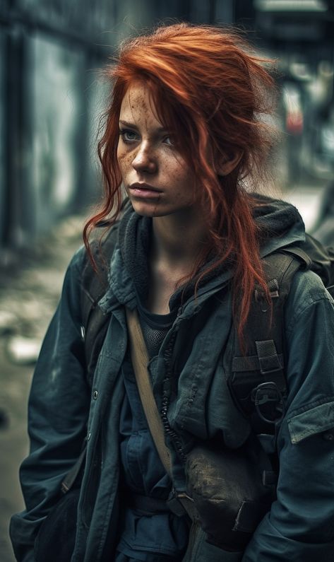 Aesthetic Apocalypse, Redhead Aesthetic, Redhead Characters, Apocalypse Survivor, Apocalypse Character, Apocalypse Aesthetic, Apocalypse Art, Living The Life, Private Jets