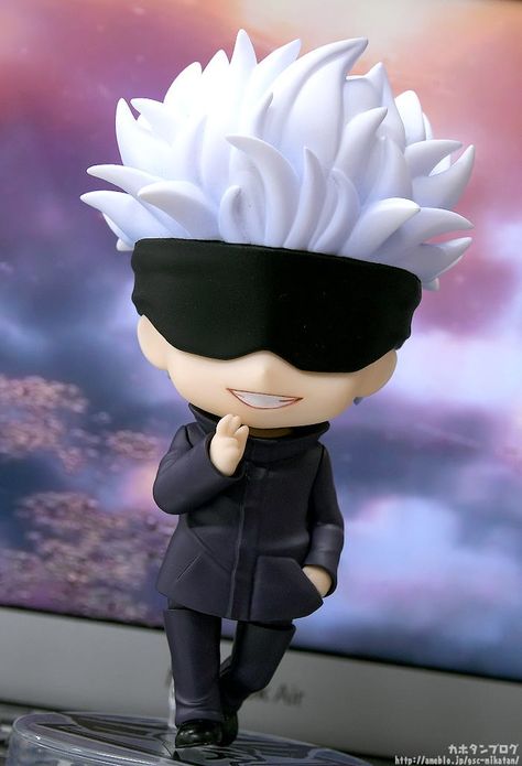 Gojo Jujutsu Kaisen, Serious Expression, Nendoroid Anime, Face Plates, Anime Toys, Anime Room, Anime Crafts, Polymer Clay Dolls, Anime Figurines