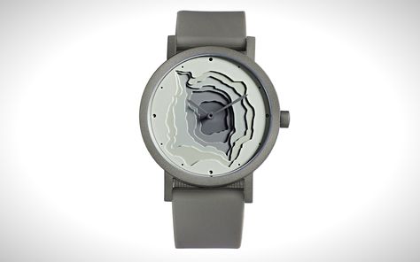 Terra-Time Watch - Wearable Architecture Grey Watch, Milk Shop, Skeleton Watches, Modern Watches, Aftershave, Design Milk, Silicon Bands, Tag Heuer, Rolex Datejust