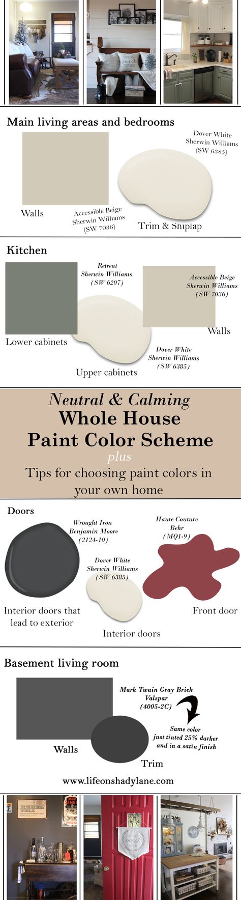 Beige Shades, Choosing Paint Colours, Basement Living Rooms, Choosing Paint, Paint Color Schemes, House Color Schemes, Exterior Paint Colors For House, Neutral Color Scheme, Interior Paint Colors