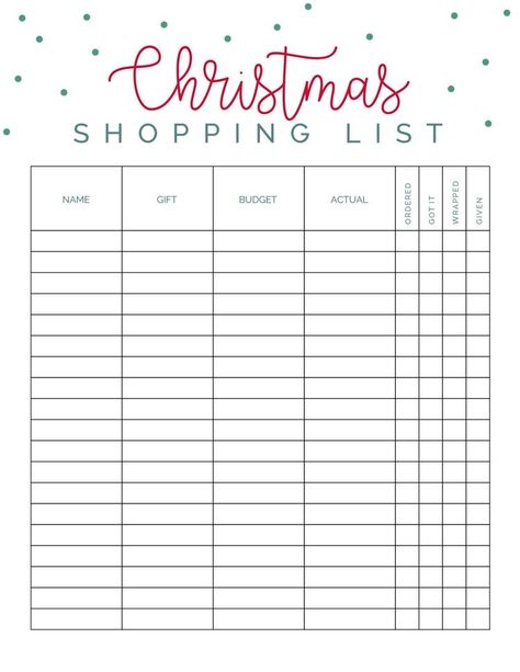 Christmas Wishlist For Teens, Christmas Shopping List Printable, Christmas List Template, Money Planning, Budget Christmas Gifts, Budget List, Christmas Budget, Budget Christmas, Christmas Shopping List