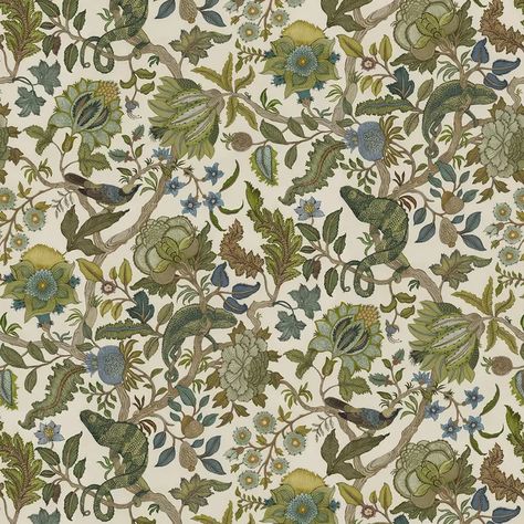 Chameleon Trail Wp - 71 | Kravet Stylised Flowers, Painted Wallpaper, Hand Painted Wallpaper, Pink Olive, Chameleons, Teal Orange, Sketches Easy, Painting Wallpaper, Floral Theme