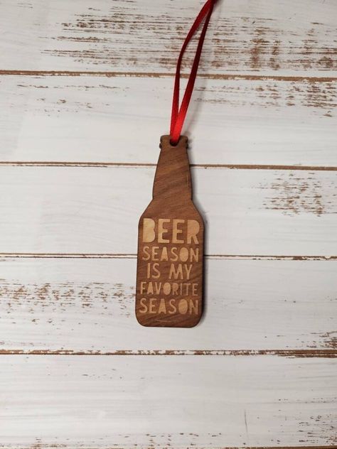 beer bottle christmas ornament beer ornament beer christmas guys ornament dad ornament man ornament gift exchange office gift for him alcoho Beer Ornaments Diy, Dad Ornament, Beer Season, Diy Christmas Snowflakes, Beer Christmas, Diy Beer, Office Ornaments, Ornament Exchange, Felt Christmas Ornaments