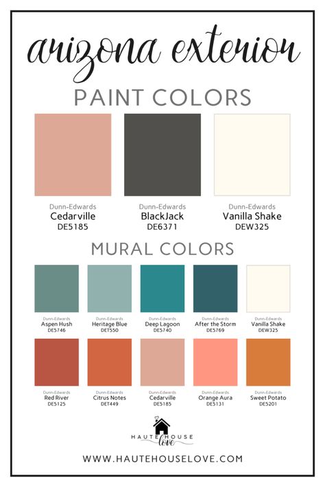 New Project Alert! Our Arizona Exterior Painting Plans - Haute House Love Magnolia Homes Paint Colors Matched, Magnolia Home Paint Colors, Arizona Vacation, Haute House, Exterior Painting, Paint Black, Perfect Paint Color, Favorite Paint Colors, Exterior Makeover