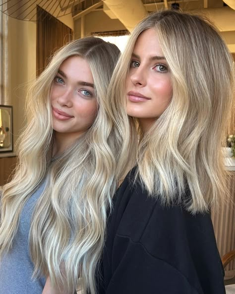 *Exciting New Class Drop Bellow* My two beautiful models from my classes in Nashville over the weekend were absolute angels! Grateful for… | Instagram Cream Blonde Hair, Warm Honey Blonde, Blonde Lowlights, Blonde Hair Goals, Fall Blonde Hair, Blonde Hair Inspo, Summer Blonde Hair, Blonde Hair Transformations, Summer Blonde