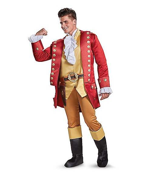 Adult Gaston Costume Deluxe - Beauty and the Beast Movie - Spirithalloween.com Gaston Costume, Gaston Disney, Beauty And The Beast Gaston, Gaston Beauty And The Beast, Disney Characters Costumes, Beauty And The Beast Costume, Beast Costume, The Beast Movie, Beauty And The Beast Movie