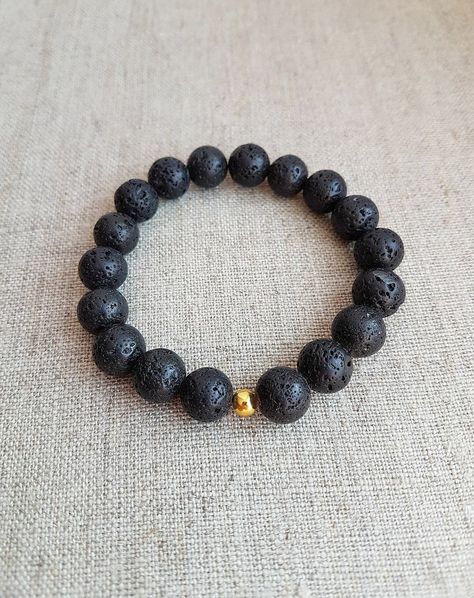 Men Bracelets, Women Bracelets, Lava Stone Bracelet, Lava Bracelet, Black Bracelet, Rosary Bracelet, Bracelet Men, Diy Crystals, Women Bracelet