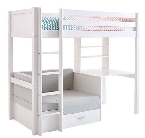 Girls Room Storage, Small Girls Bedrooms, Small Bedroom Interior, Loft Bed Plans, Cool Room Designs, Cool Bunk Beds, Bunk Bed Designs, Pallet Furniture Living Room, Diy Furniture For Small Spaces