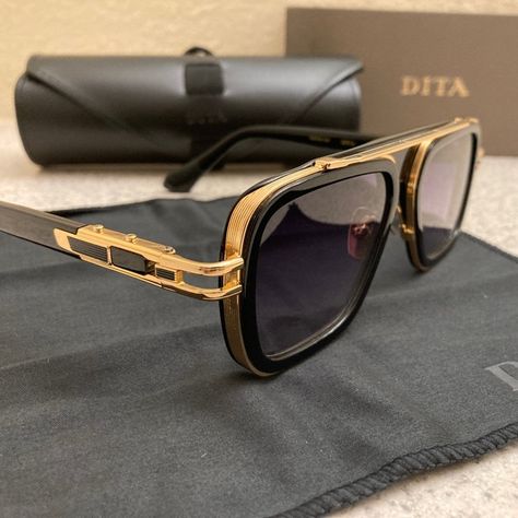 Dita Sunglasses Dita Sunglasses Men, Dita Eyewear, Mens Eye Glasses, Dita Sunglasses, Luxury Glasses, Sunglasses Box, Men Sunglasses, Beach Outfits, Metal Sunglasses