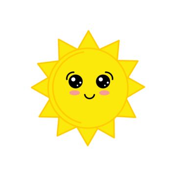 Sun Sticker Printable, Sunshine Drawing Simple, Sun Cartoon Drawing, Sun Drawing Simple, Cute Sun Drawing, Sunshine Cartoon, Png Sun, Sun Cartoon, Sun Clip Art