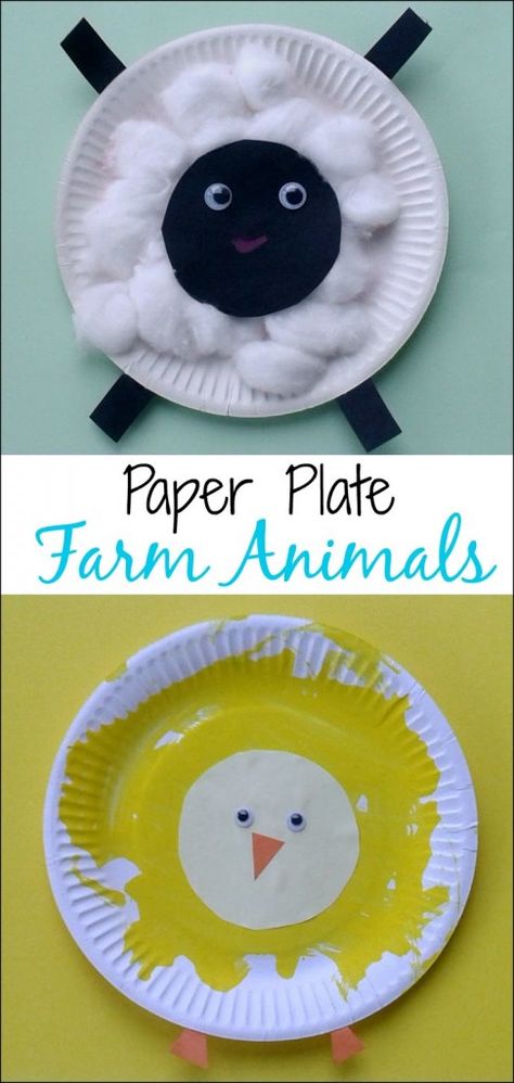 Farm Animal Crafts, Farm Preschool, Baby Farm Animals, Crafts For Toddlers, Farm Activities, Farm Crafts, Spring Craft, Toddler Arts And Crafts, Diy Ostern