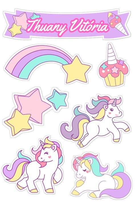 Unicorn Printable Cake Topper, Diy Unicorn Cake Topper, Unicorn Cake Topper Printable Free, Purple Unicorn Cake, Unicorn Number Cake, Cute Unicorn Cake, Cake Topper Cricut, Fondant Unicorn Cake Toppers, Diy Unicorn Cake