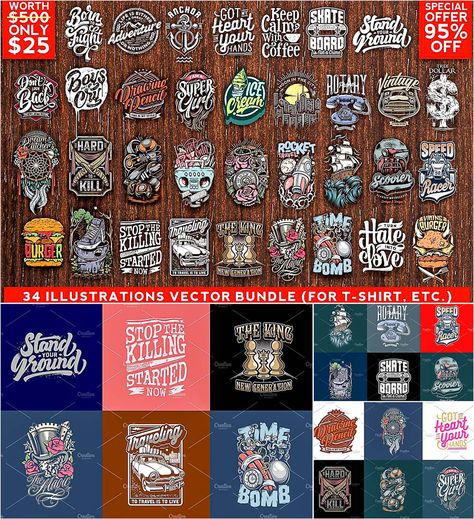 34 illustrations vector bundle Free Tshirt Design, Shirt Designs Svg, Black Friday Sale Design, Tshirt Prints, Login Design, Sublimation Shirts, Free T Shirt Design, T Shirt Design Vector, Shirt Art