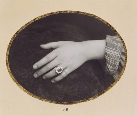 Hand. unknown artist, 1860s. found on Tumblr. Beating Heart, Edwardian Era, Vintage Photographs, Vintage Photos, Beautiful Art, Art Reference, Photographer, Ring, Frame