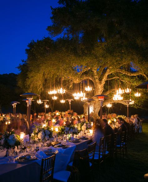 Vow Renewal Ideas, Vow Renewal Ceremony, Enchanted Forest Wedding, Outdoor Dinner, Romantic Lighting, Outdoor Reception, Rustic Chic Wedding, Forest Wedding, Ranch Wedding