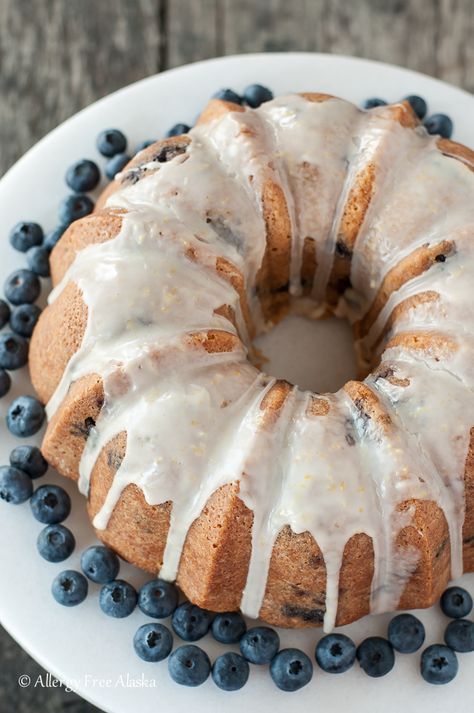 Blueberry Lemon Bundt Cake, Blueberry Bundt, Lemon Bundt Cake Recipe, Blueberry Bundt Cake, Dessert Parfait, Gluten Free Main Dishes, Lemon Bundt Cake, Lemon Flavor, Gf Desserts