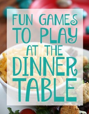 Does your family love to play games together? Then you'll love these fun games to play at the dinner table. Dinner Party Games For Adults, Dinner Table Games, Family Games To Play, Fun Games To Play, Dinner Party Games, Dinner Games, Games For Adults, Family Fun Night, Family Fun Games