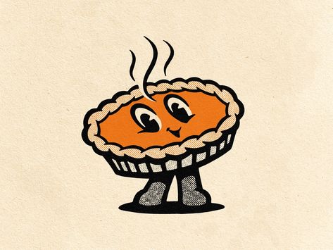 Cartoon Pie, Toilet Cartoon, Pie Drawing, Daily Illustration, Halloween Logo, Character Mascot, Illustration Procreate, 60s Retro, Classic Streetwear