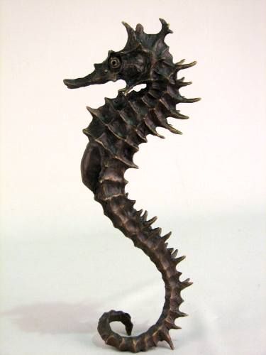 Saatchi Art Artist Andrzej Szymczyk; Sculpture, “Seahorse” #art Seahorse Sculpture, Seahorse Art, Beautiful Sea Creatures, Underwater Creatures, Sea Dragon, Sea Horse, Ocean Creatures, Sea Animals, Marine Life