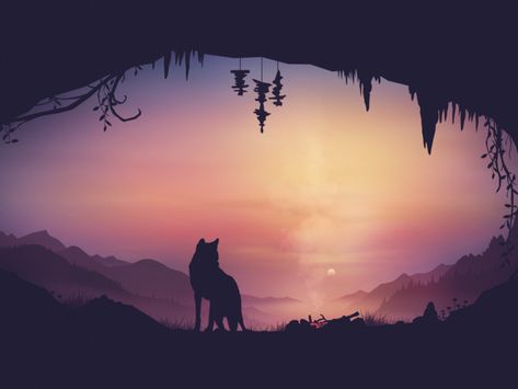 The Desert by Louis Coyle on Dribbble Wolf Wallpaper For Laptop, Wolf Wallpaper 1920x1080, Hd Wallpaper 1080x1920 Desktop Laptop Landscape Aesthetic, Anime Wallpaper For Desktop, 3440x1440 Wallpaper, Wallpaper Wolf, Aesthetic Wolf, 컴퓨터 배경화면, 4k Desktop Wallpapers